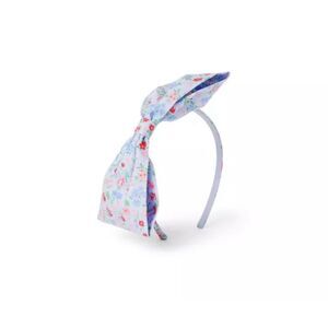 Janie and Jack Floral Bow Headband in Pastel Blue Floral One Size